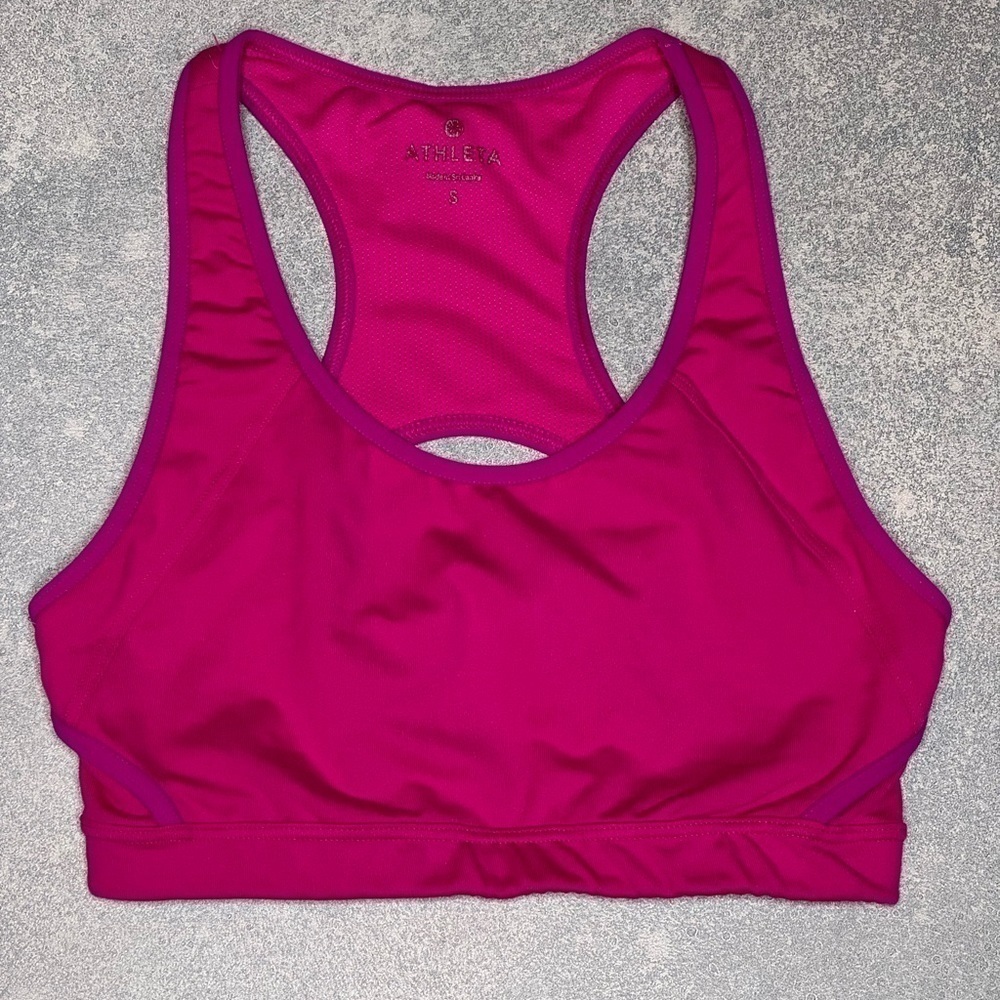 Athleta Fuchsia Sports Bra - Size Small